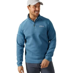 Oscar Jacobson Men's Lockhart Tour Quarter Zip Golf Midlayer