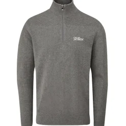 Oscar Jacobson Men's Winwood Tour Half Zip Golf Sweater