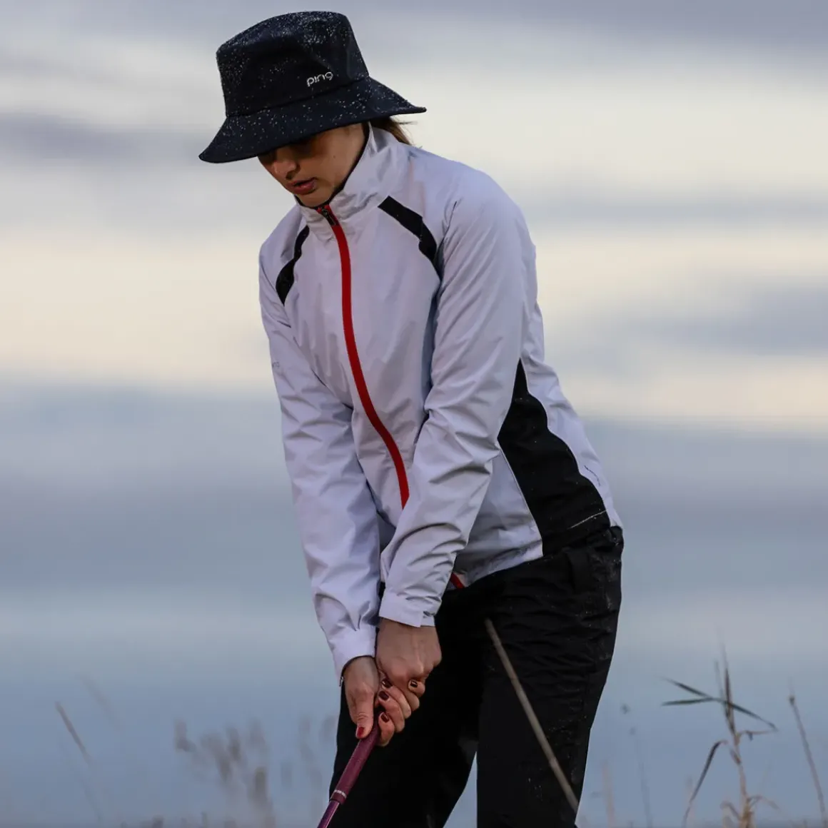 PING Ladies Freda Full Zip Waterproof Golf Jacket