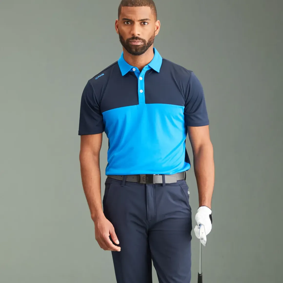 PING Men's Bodi Panel Golf Polo Shirt