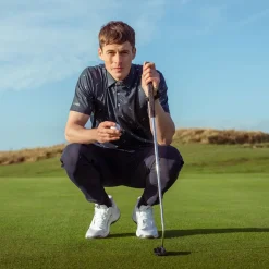 PING Men's Gold Putter Print Golf Polo Shirt