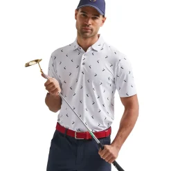 PING Men's Gold Putter Print Golf Polo Shirt