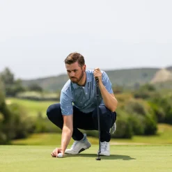 PING Men's Gold Putter Print Golf Polo Shirt