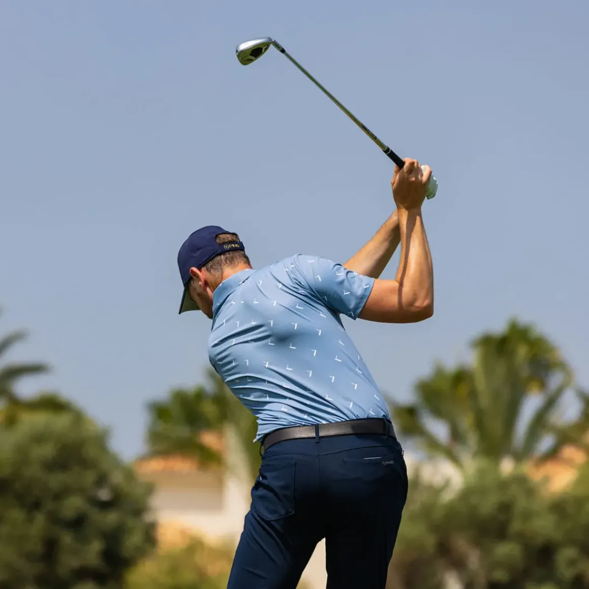 PING Men's Gold Putter Print Golf Polo Shirt