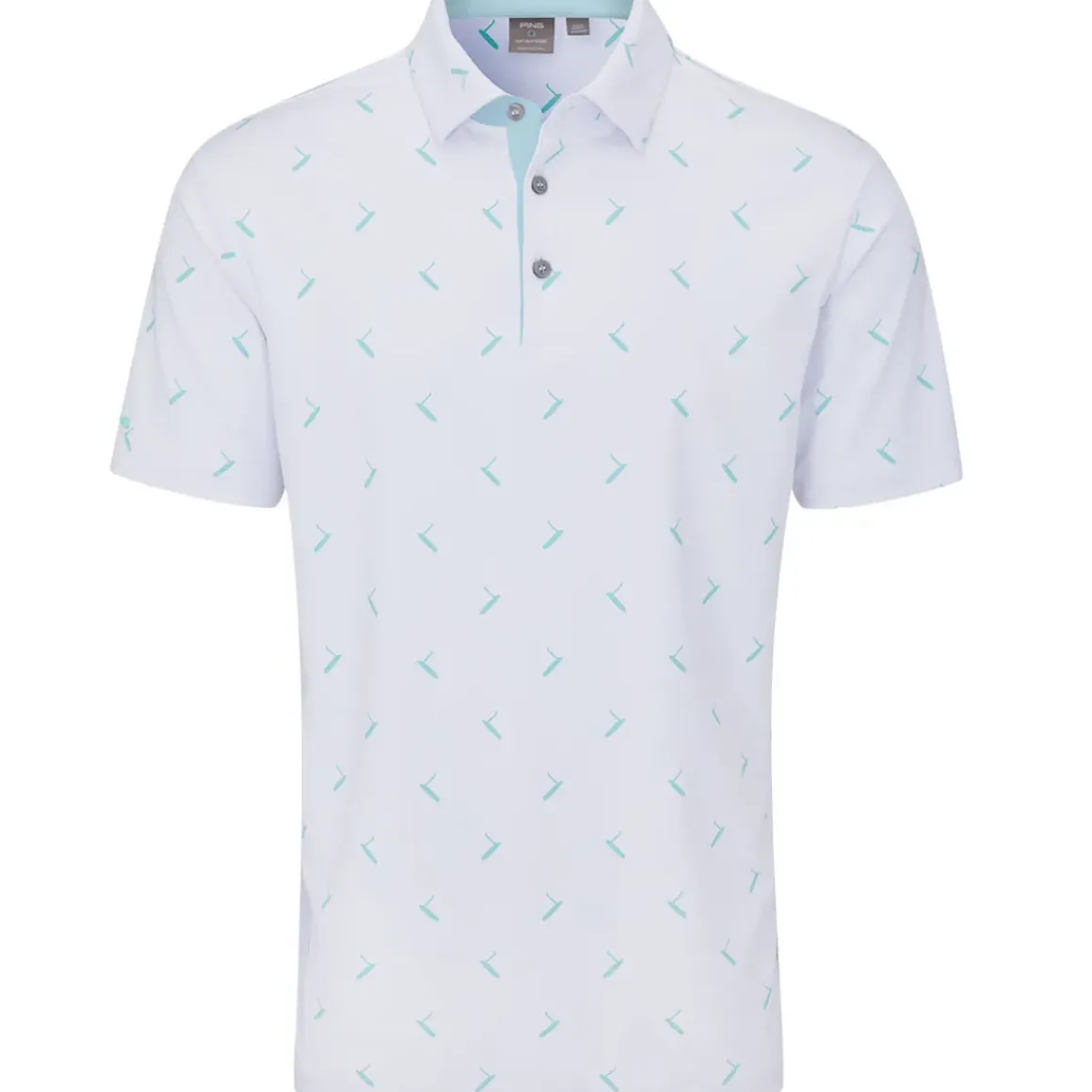 PING Men's Gold Putter Print Golf Polo Shirt