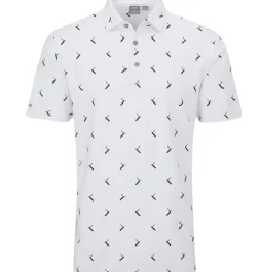 PING Men's Gold Putter Print Golf Polo Shirt