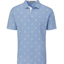 PING Men's Gold Putter Print Golf Polo Shirt