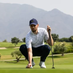 PING Men's Gold Putter Print Golf Polo Shirt