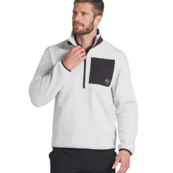 PUMA Fleece Pocket Half Zip Golf Mid Layer