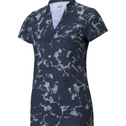 PUMA Ladies CLOUDSPUN Marble Stretch Golf Polo Shirt