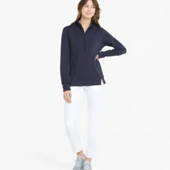 PUMA Ladies CLOUDSPUN Rockaway Half Zip Golf Midlayer