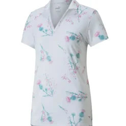 PUMA Ladies MATTR Lowlands Stretch Golf Polo Shirt
