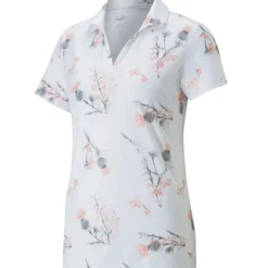 PUMA Ladies MATTR Lowlands Stretch Golf Polo Shirt