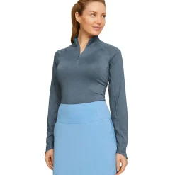 PUMA Ladies YOU V Quarter Zip Golf Mid Layer