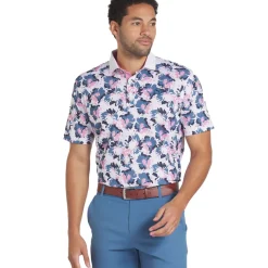 PUMA Men's Borrego Print Golf Polo Shirt