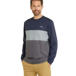 PUMA Men's CLOUDSPUN ColourCrewneck Golf Midlayer
