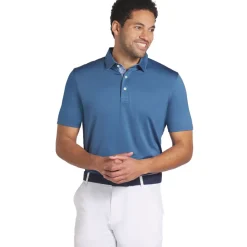 PUMA Men's Fair Isle Trim Golf Polo Shirt