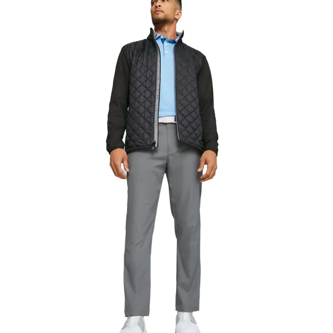 PUMA Men's Frost Quilted Full Zip Golf Jacket