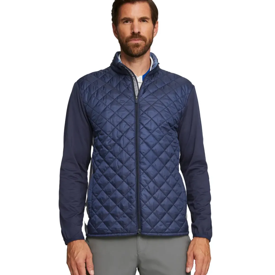 PUMA Men's Frost Quilted Full Zip Golf Jacket
