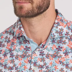 PUMA Men's MATTR Lillie Print Golf Polo Shirt