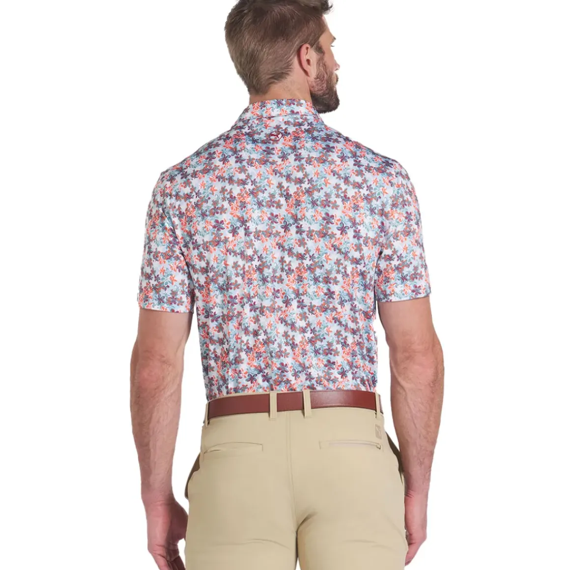 PUMA Men's MATTR Lillie Print Golf Polo Shirt