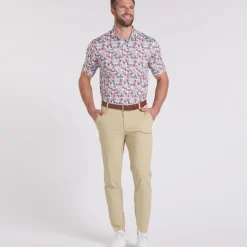 PUMA Men's MATTR Lillie Print Golf Polo Shirt