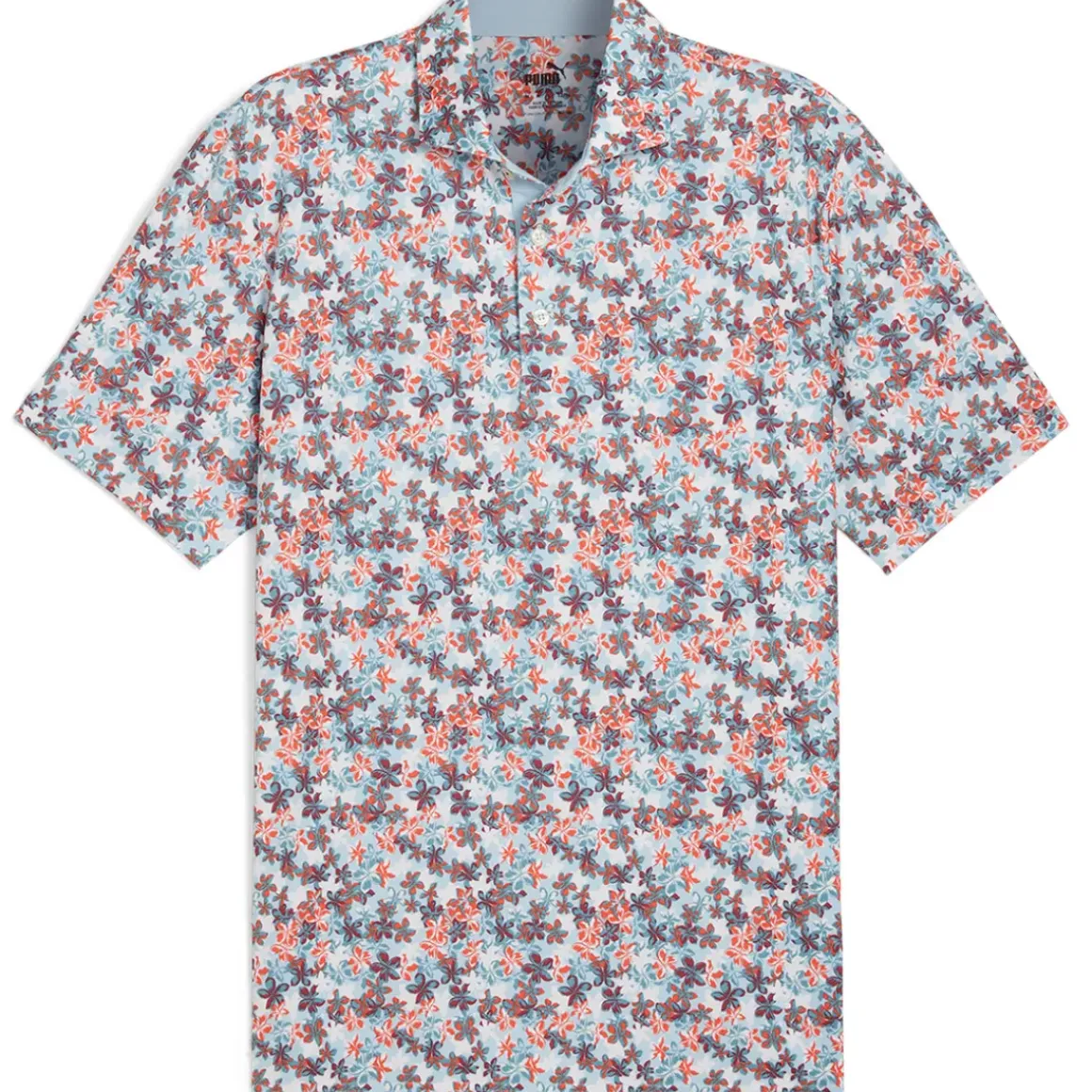 PUMA Men's MATTR Lillie Print Golf Polo Shirt