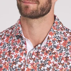 PUMA Men's MATTR Lillie Print Golf Polo Shirt