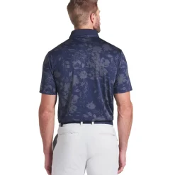 PUMA Men's MATTR Rose Print Golf Polo Shirt