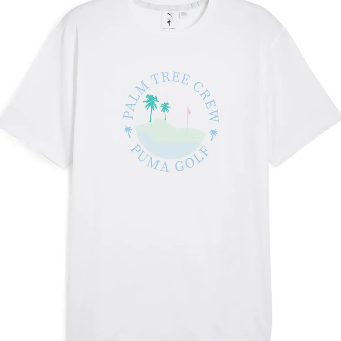 PUMA Men's Palm Tree Crew Island Golf T-Shirt