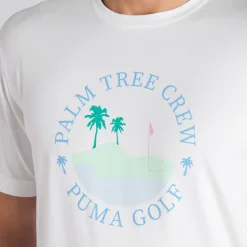 PUMA Men's Palm Tree Crew Island Golf T-Shirt