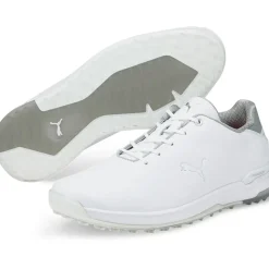 PUMA Men's PROADAPT ALPHACAT Leather Waterproof Spikeless Golf Shoes