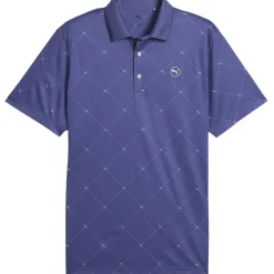 PUMA Men's Pure 2.0 Argyle Print Golf Polo Shirt