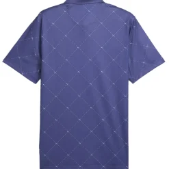 PUMA Men's Pure 2.0 Argyle Print Golf Polo Shirt
