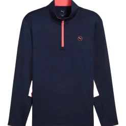 PUMA Men's Pure 2.0 Colour Block Quarter Zip Golf Mid Layer