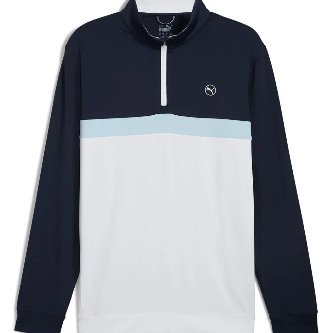 PUMA Men's Pure Colorblock Quarter Zip Golf Midlayer