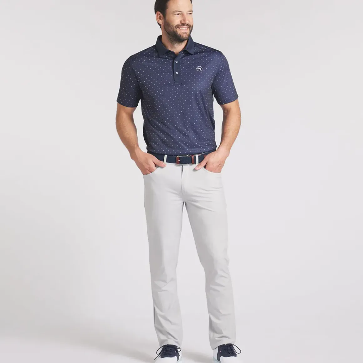 PUMA Men's Pure Geo Golf Polo Shirt