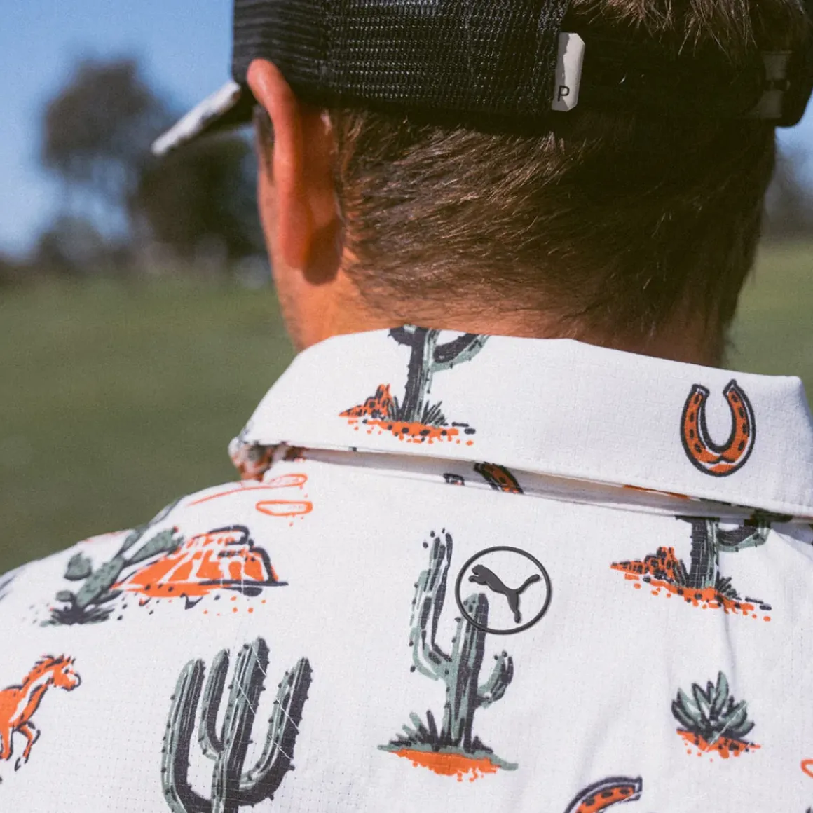 PUMA Men's Vented Wild West Golf Polo Shirt