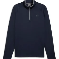PUMA Men's Waffle Fleece Quarter Zip Golf Mid Layer