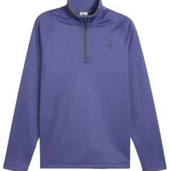 PUMA Men's Waffle Fleece Quarter Zip Golf Mid Layer