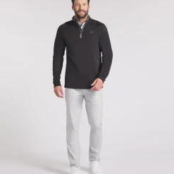 PUMA Men's Waffle Fleece Quarter Zip Golf Mid Layer
