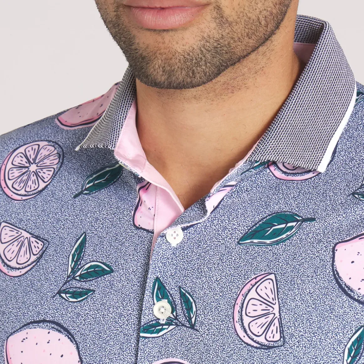 PUMA Men's X Arnold Palmer Pink Lemonade Golf Polo Shirt