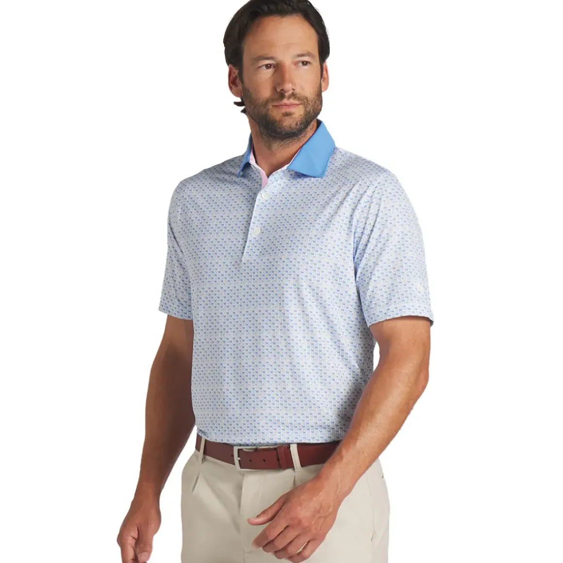PUMA Men's X Arnold Palmer MATTR Iced Tea Golf Polo Shirt