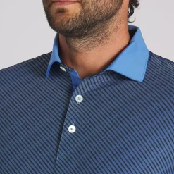 PUMA Men's X Arnold Palmer Jacquard Stripe Golf Polo Shirt