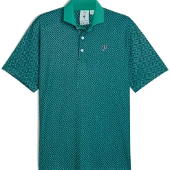PUMA Men's X Palm Tree Crew Resort Golf Polo Shirt