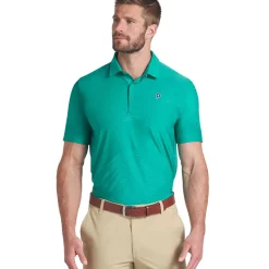 PUMA Men's X Palm Tree Cree Jacquard Golf Polo Shirt