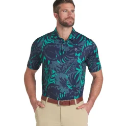 PUMA Men's X Palm Tree Crew Palm Glitch Golf Polo Shirt