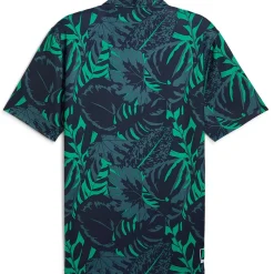 PUMA Men's X Palm Tree Crew Palm Glitch Golf Polo Shirt