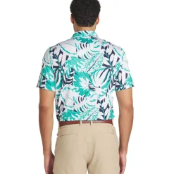 PUMA Men's X Palm Tree Crew Palm Glitch Golf Polo Shirt