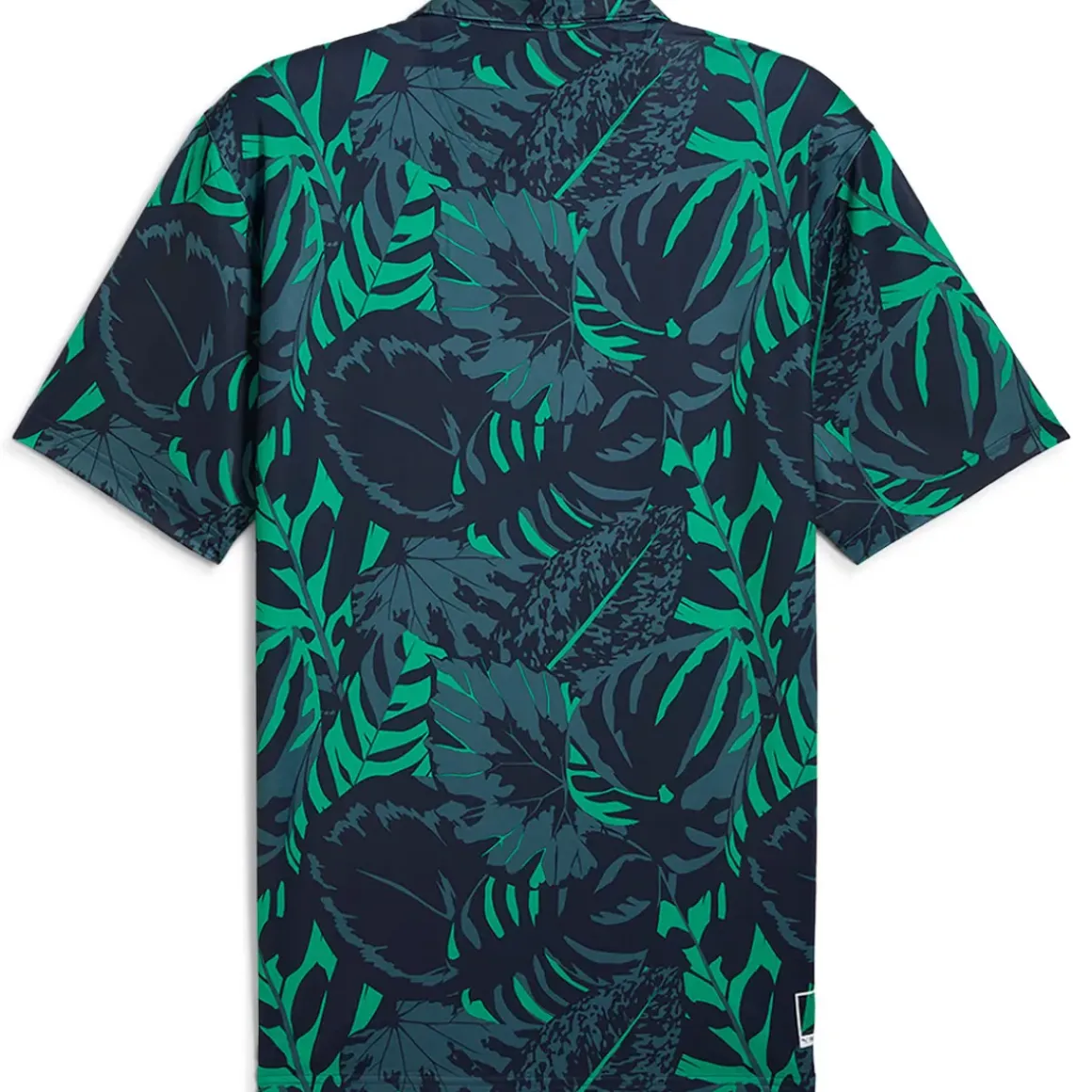 PUMA Men's X Palm Tree Crew Palm Glitch Golf Polo Shirt